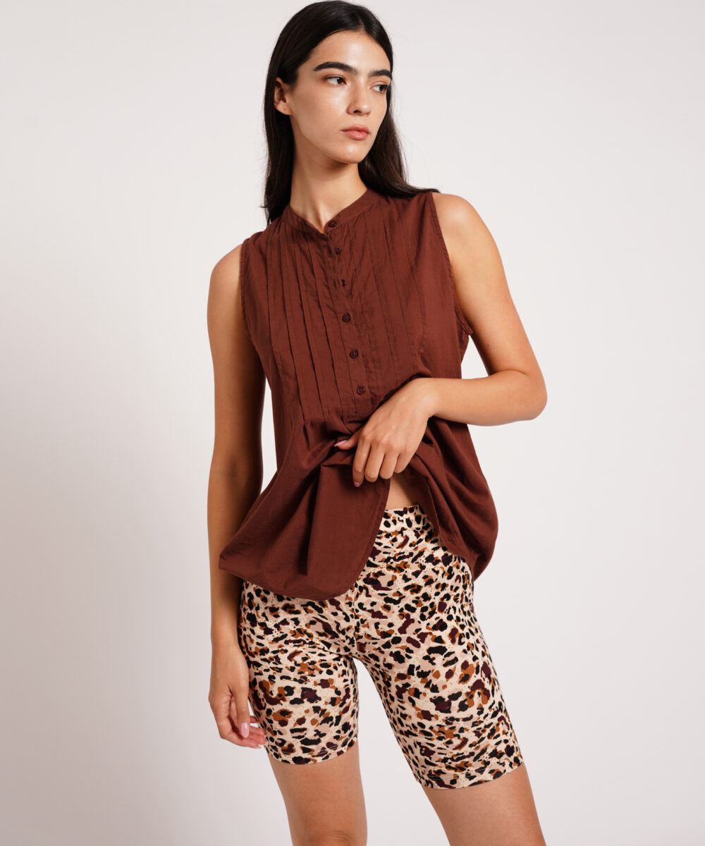 NO.25 טייץ קצר הדפס כתמים