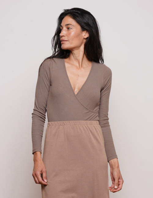 Alef Alef | אלף אלף - בגדי מעצבים | בגד גוף מעטפת NO.30 אפור