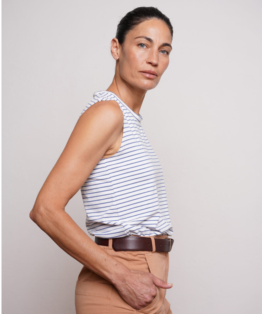 Alternative view of גופייה NO.6A פסים כחול