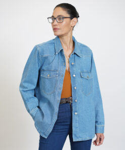 Alternative view of ג'קט ג'ינס S JACKET כחול בהיר
