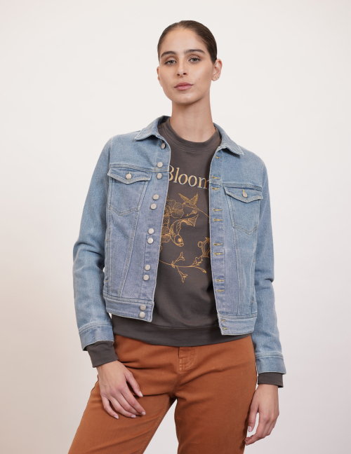 Alef Alef | אלף אלף - בגדי מעצבים | ג'קט ג'ינס LITTLE J כחול בהיר