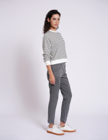 Alef Alef | אלף אלף - בגדי מעצבים | מכנסי JACKIE אפור Alef Alef | אלף אלף - בגדי מעצבים | מכנסי JACKIE אפור