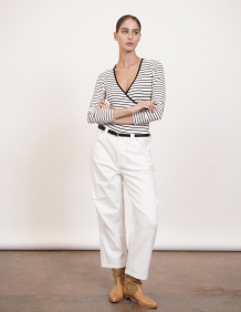 Alef Alef | אלף אלף - בגדי מעצבים | ג'ינס בלון J לבן