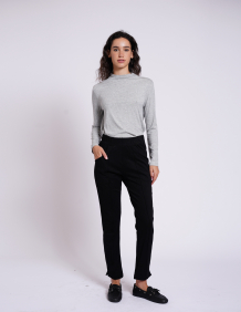 Alef Alef | אלף אלף - בגדי מעצבים | מכנסי JACKIE שחור Alef Alef | אלף אלף - בגדי מעצבים | מכנסי JACKIE שחור