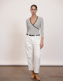 Alef Alef | אלף אלף - בגדי מעצבים | ג'ינס בלון J לבן