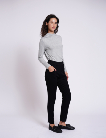 Alef Alef | אלף אלף - בגדי מעצבים | מכנסי JACKIE שחור Alef Alef | אלף אלף - בגדי מעצבים | מכנסי JACKIE שחור