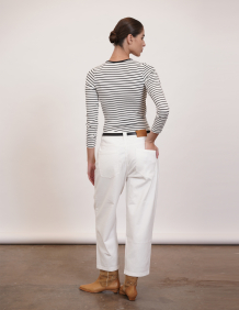 Alef Alef | אלף אלף - בגדי מעצבים | ג'ינס בלון J לבן