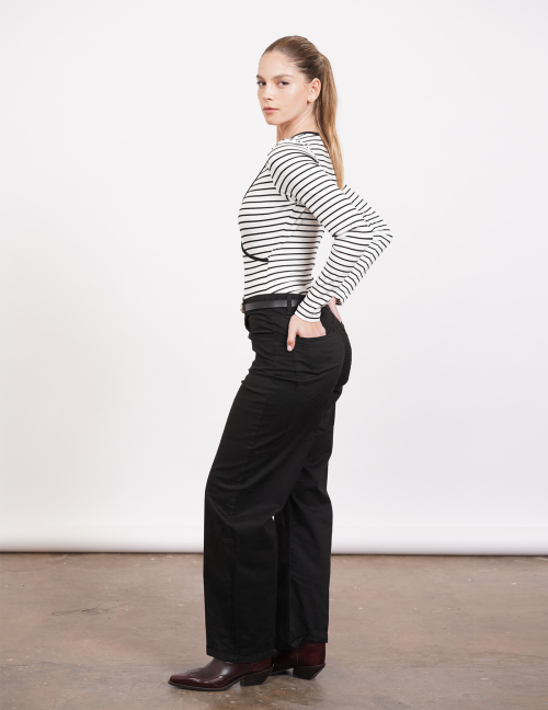 Alef Alef | אלף אלף - בגדי מעצבים | מכנסי BRIGITTE שחור