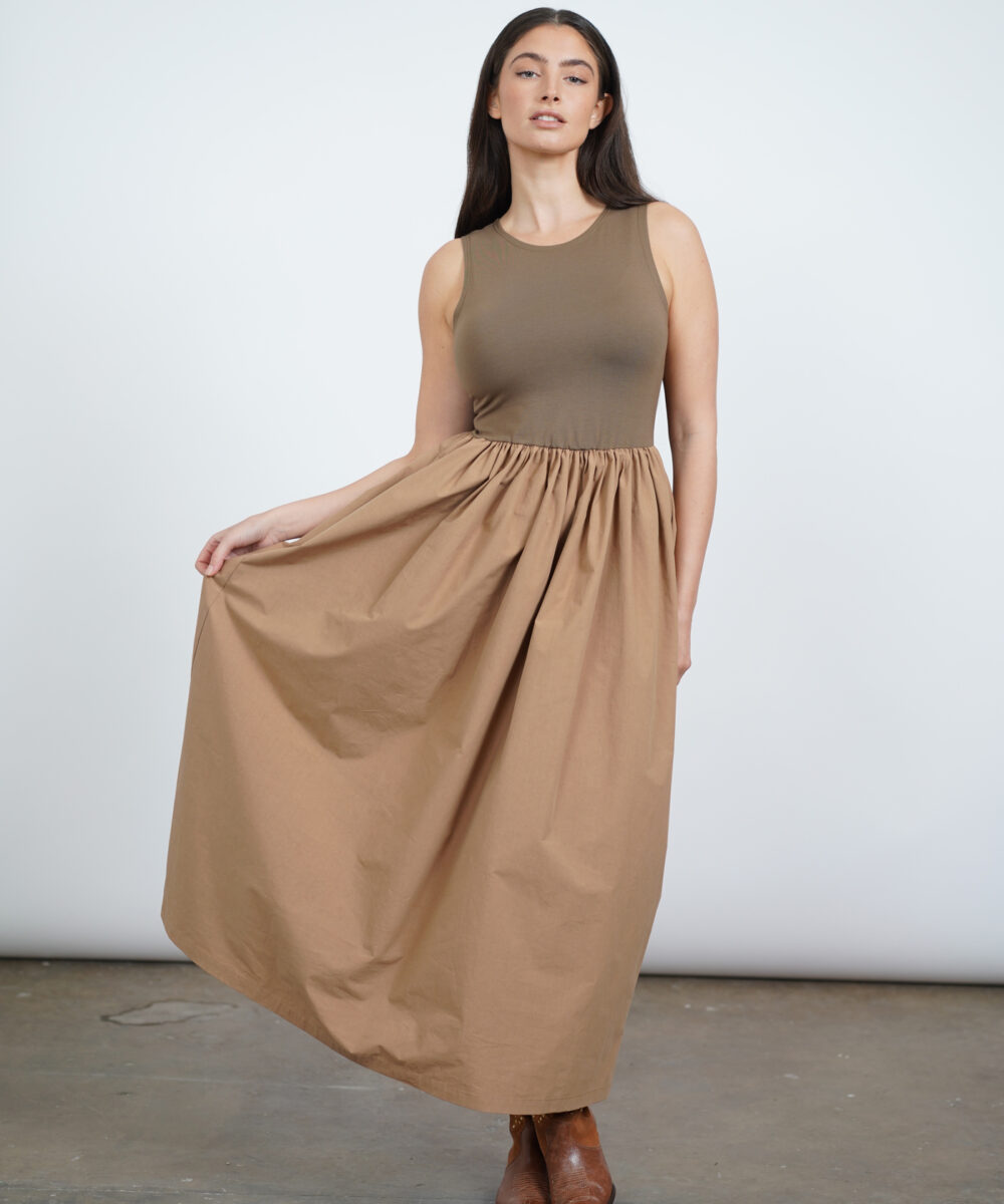 Alternative view of NINET שמלת מקסי חומה