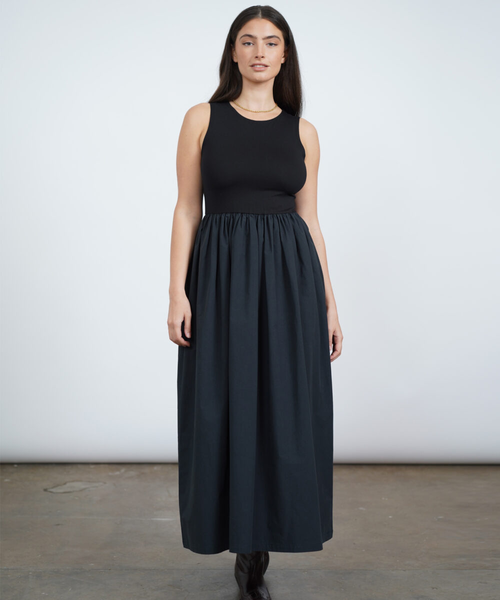 NINET שמלת מקסי שחורה