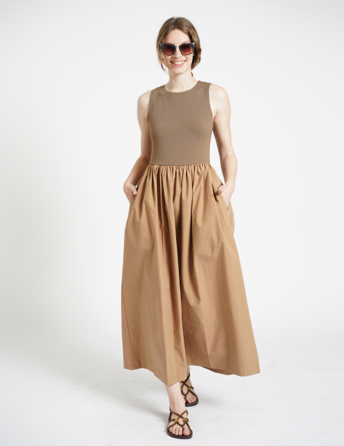 Alef Alef | אלף אלף - בגדי מעצבים | NINET שמלת מקסי חומה