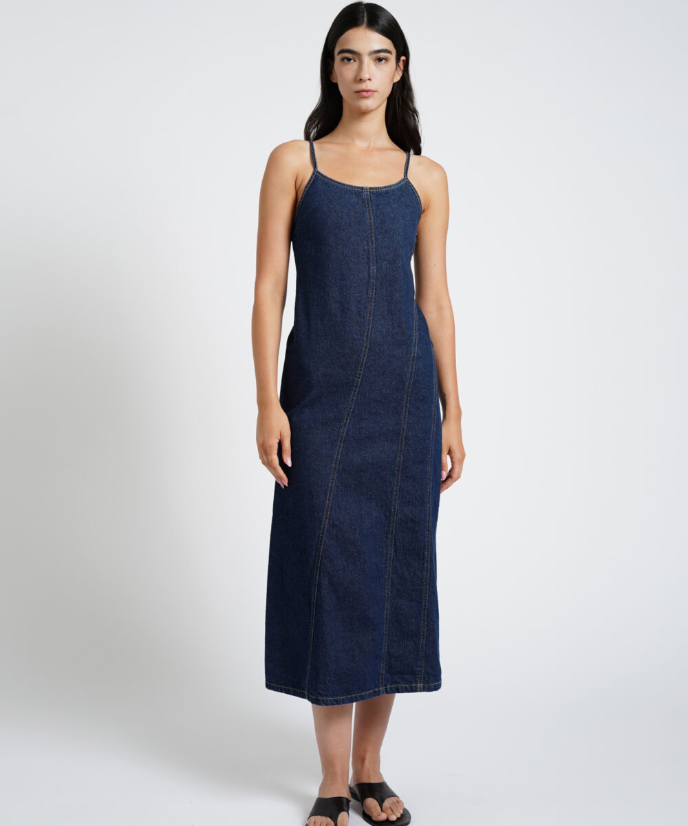 SHOSHANA שמלת דנים כחול