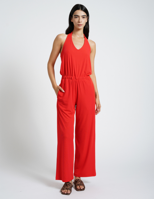 Alef Alef | אלף אלף - בגדי מעצבים | MARINA אוברול ריב אדום