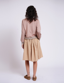 Alef Alef | אלף אלף - בגדי מעצבים | MIRI חצאית קצרה אבן