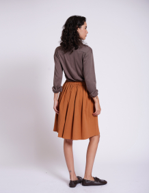 Alef Alef | אלף אלף - בגדי מעצבים | MIRI חצאית קצרה חמרה