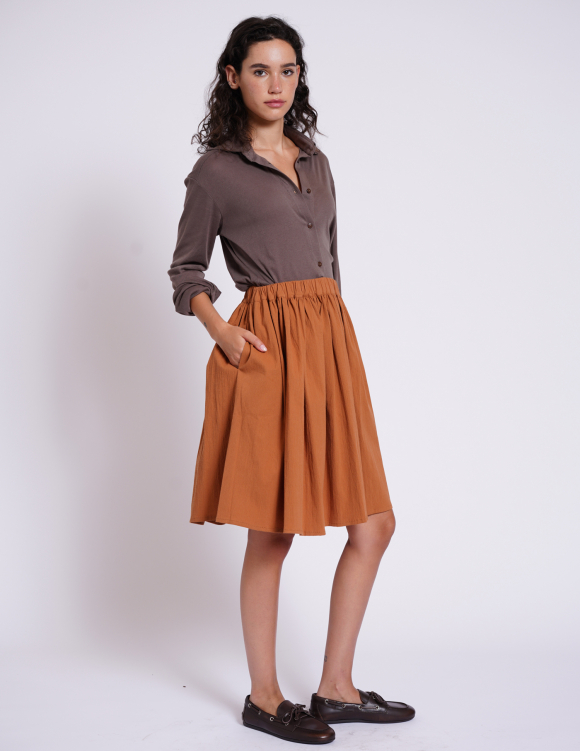 Alef Alef | אלף אלף - בגדי מעצבים | MIRI חצאית קצרה חמרה Alef Alef | אלף אלף - בגדי מעצבים | MIRI חצאית קצרה חמרה