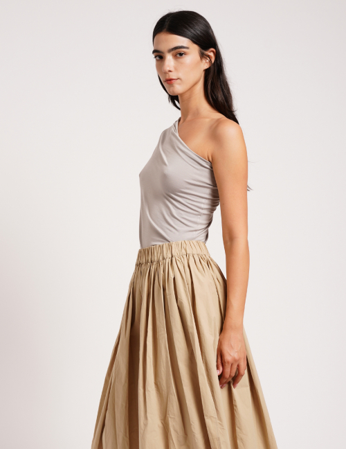 Alef Alef | אלף אלף - בגדי מעצבים | חולצת כתף אחת אפור | SAMPLE Alef Alef | אלף אלף - בגדי מעצבים | חולצת כתף אחת אפור | SAMPLE