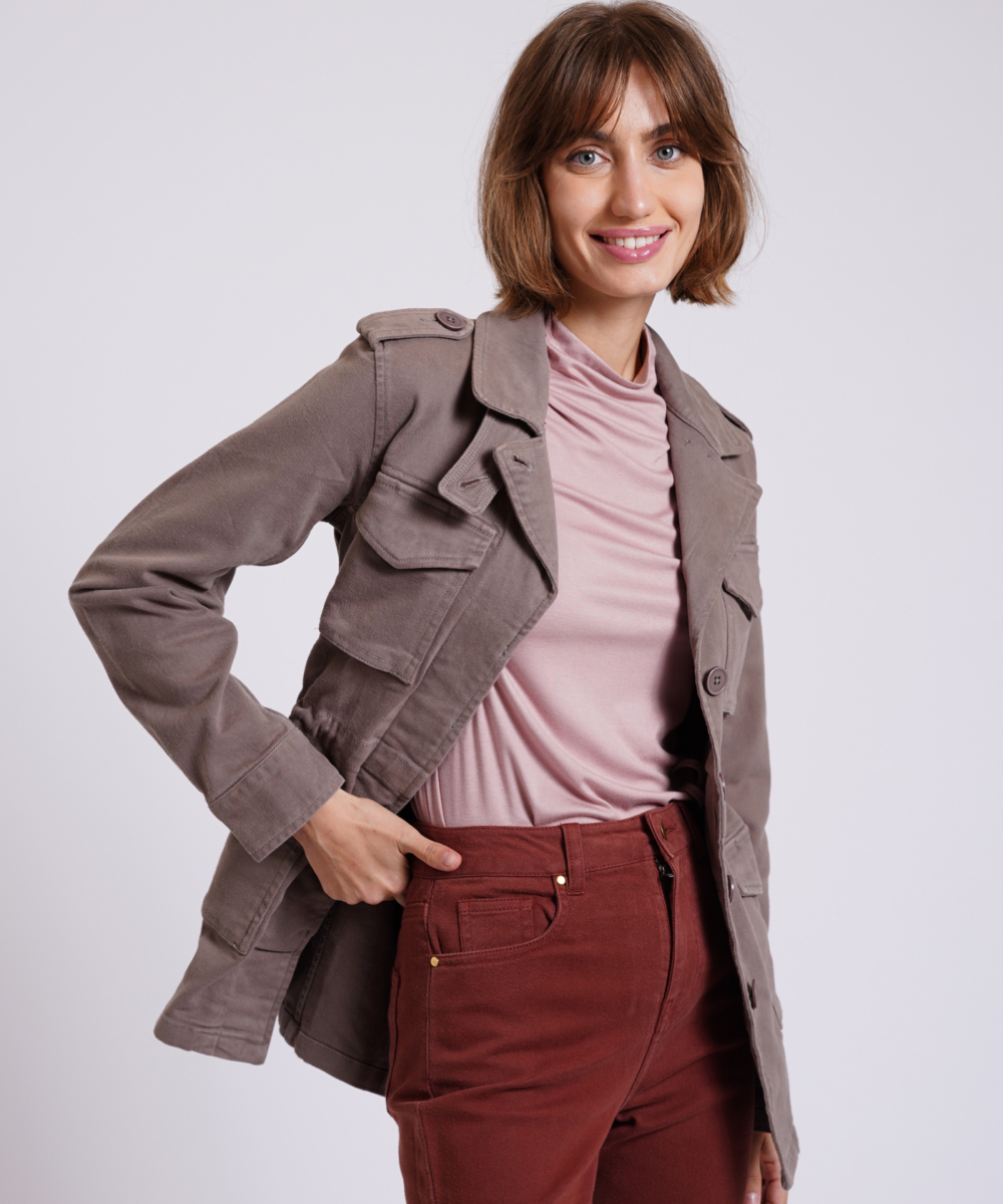 ג'קט צבאי AMELIA אפור