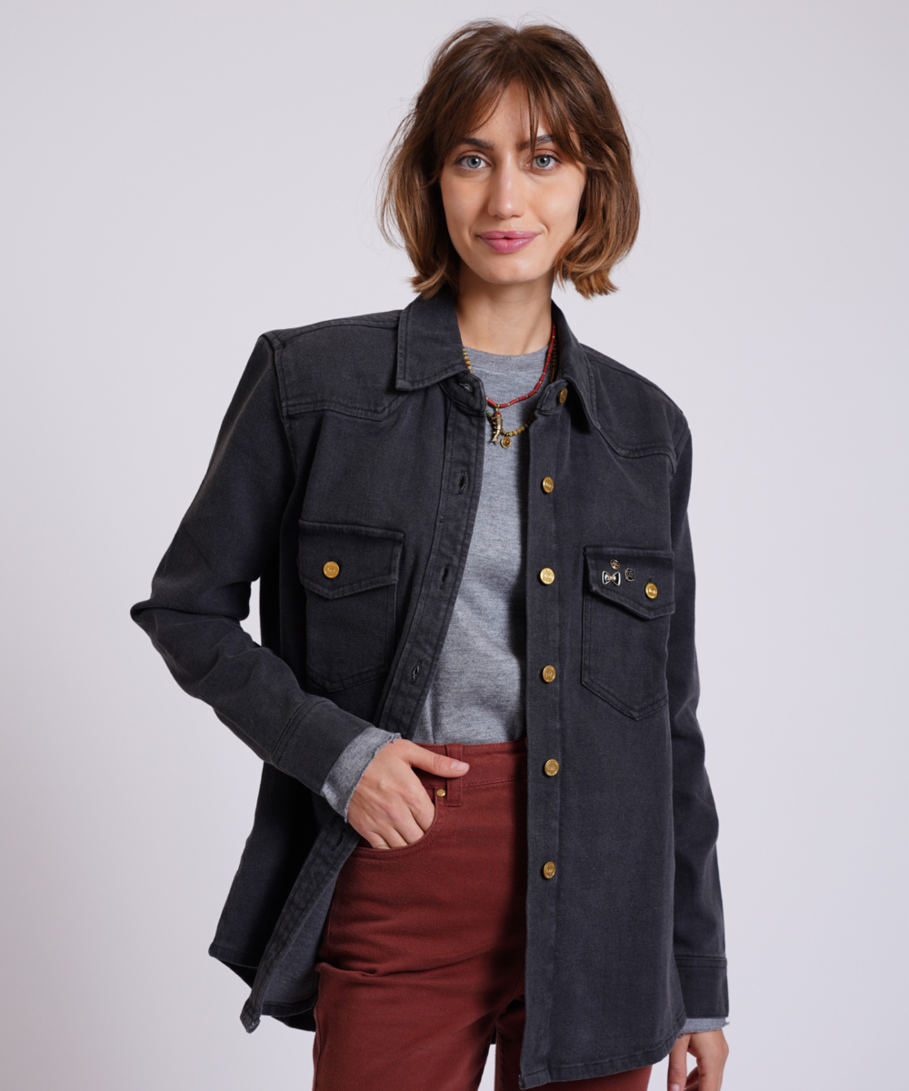 ג'קט ג'ינס DENIM JACKET שחור