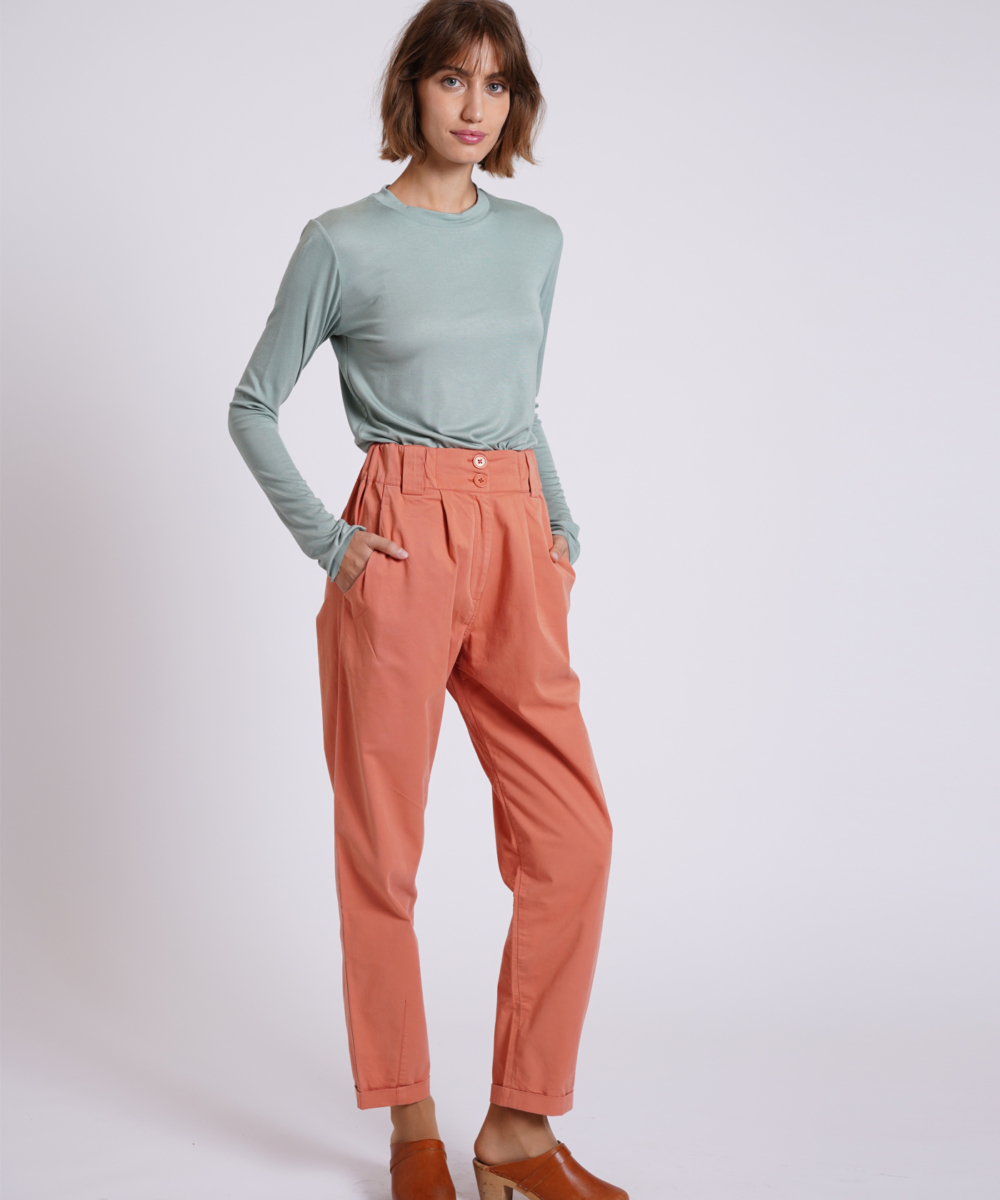 מכנסי GRACE ווש כתום