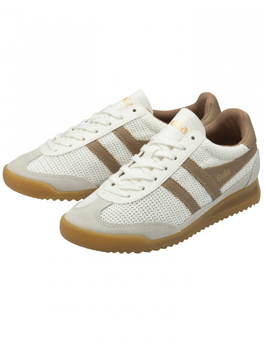 Alef Alef | אלף אלף - בגדי מעצבים | סניקרס GOLA TORNADO ZEPHYR לבן חום Alef Alef | אלף אלף - בגדי מעצבים | סניקרס GOLA TORNADO ZEPHYR לבן חום