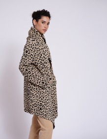 Alef Alef | אלף אלף - בגדי מעצבים | עליונית OWL בז' מנומר