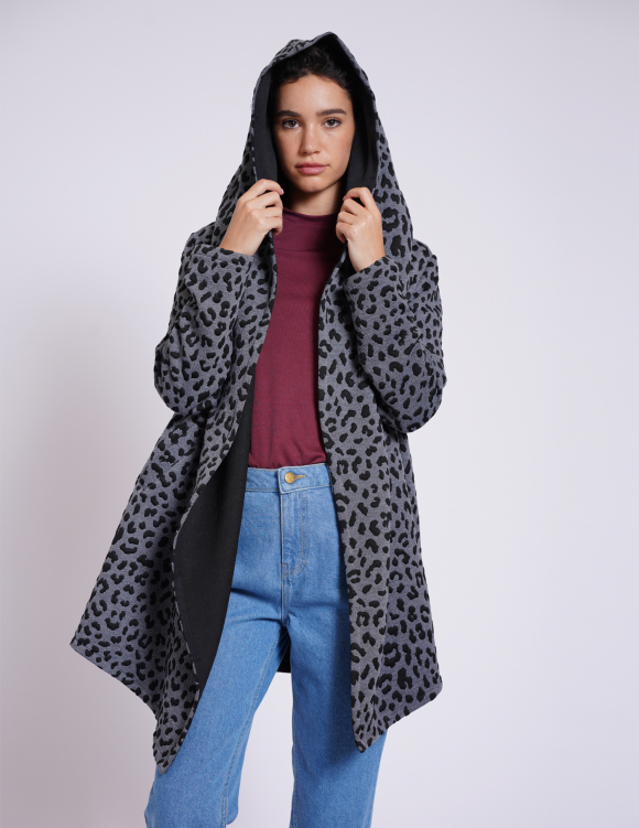 Alef Alef | אלף אלף - בגדי מעצבים | עליונית OWL אפור מנומר