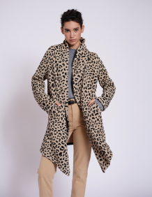 Alef Alef | אלף אלף - בגדי מעצבים | עליונית OWL בז' מנומר