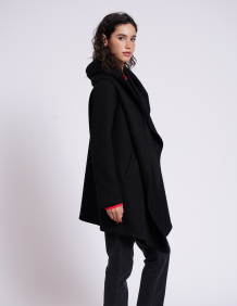 Alef Alef | אלף אלף - בגדי מעצבים | עליונית OWL שחור מעויינים