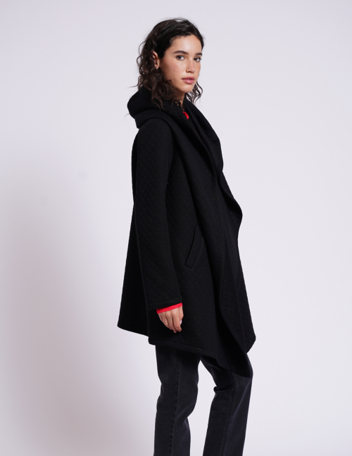 Alef Alef | אלף אלף - בגדי מעצבים | עליונית OWL שחור מעויינים