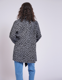 Alef Alef | אלף אלף - בגדי מעצבים | עליונית OWL אפור מנומר