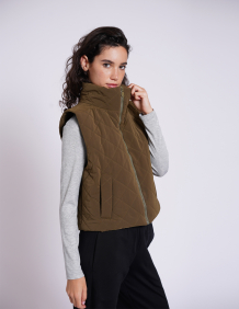 Alef Alef | אלף אלף - בגדי מעצבים | מעיל וסט HAWK זית