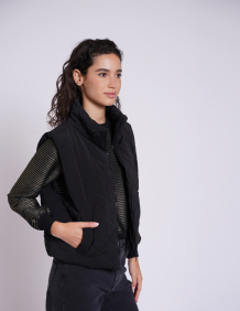 Alef Alef | אלף אלף - בגדי מעצבים | מעיל וסט HAWK שחור