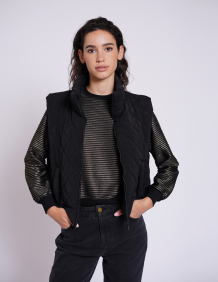 Alef Alef | אלף אלף - בגדי מעצבים | מעיל וסט HAWK שחור