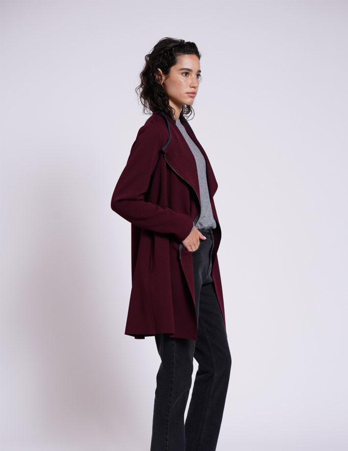 Alef Alef | אלף אלף - בגדי מעצבים | ג'קט סקובה ROBIN בורדו Alef Alef | אלף אלף - בגדי מעצבים | ג'קט סקובה ROBIN בורדו