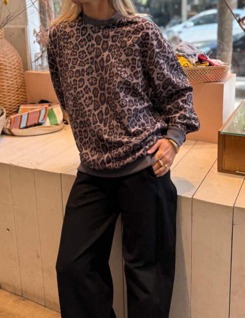 Alef Alef | אלף אלף - בגדי מעצבים | סווטשרט EAGLE מנומר אפור