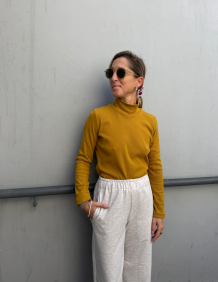 Alef Alef | אלף אלף - בגדי מעצבים | NO.54 חולצת גולף חרדל