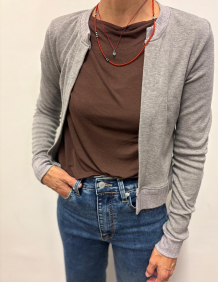 Alef Alef | אלף אלף - בגדי מעצבים | קרדיגן אפור | SAMPLE