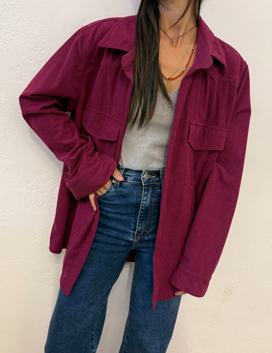 Alef Alef | אלף אלף - בגדי מעצבים | ג'קט קרודרוי | SAMPLE