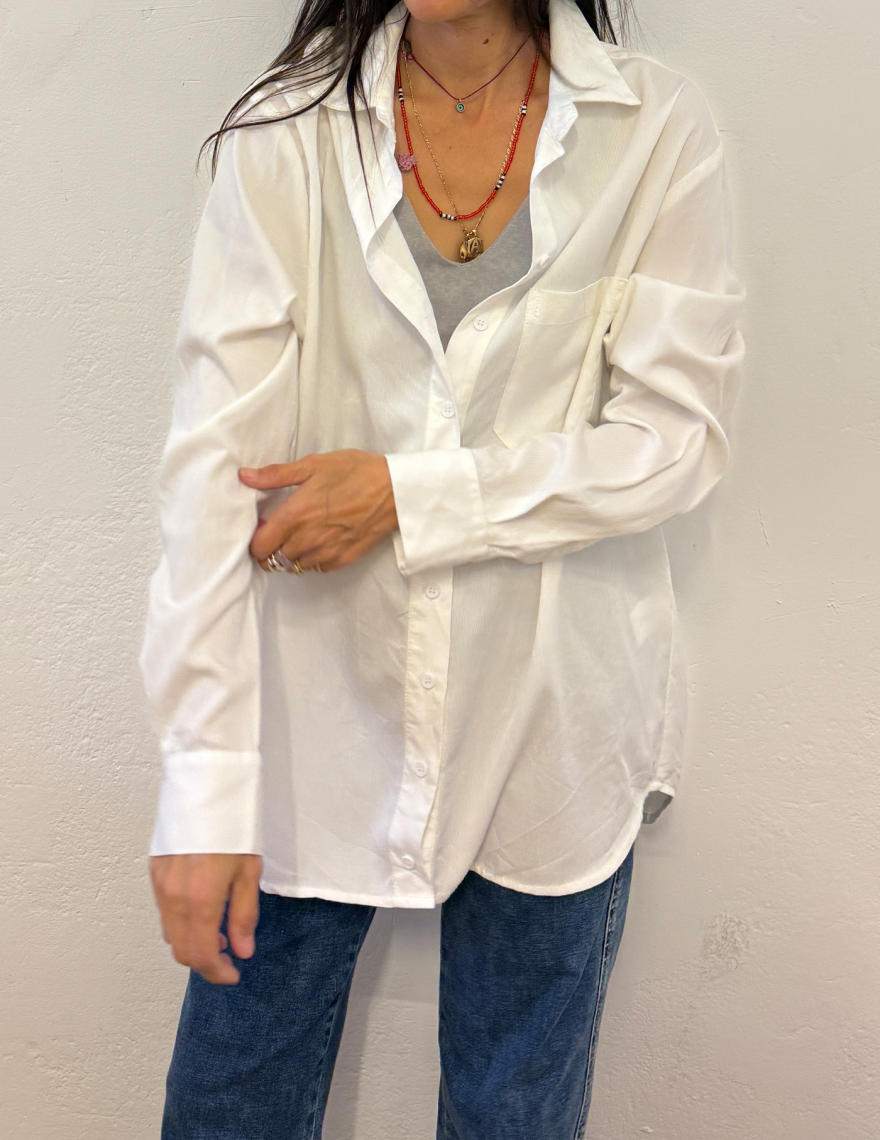 Alef Alef | אלף אלף - בגדי מעצבים | מכופתרת לבנה | SAMPLE