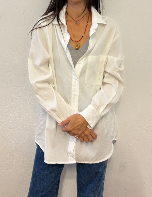 Alef Alef | אלף אלף - בגדי מעצבים | מכופתרת לבנה | SAMPLE