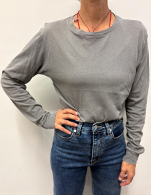 Alef Alef | אלף אלף - בגדי מעצבים | חולצת בייסיק אפור ווש | SAMPLE Alef Alef | אלף אלף - בגדי מעצבים | חולצת בייסיק אפור ווש | SAMPLE