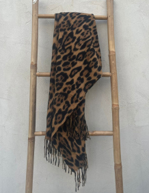 Alef Alef | אלף אלף - בגדי מעצבים | צעיף מנומר Alef Alef | אלף אלף - בגדי מעצבים | צעיף מנומר