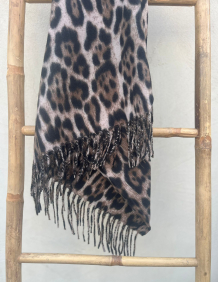 Alef Alef | אלף אלף - בגדי מעצבים | צעיף מנומר בהיר