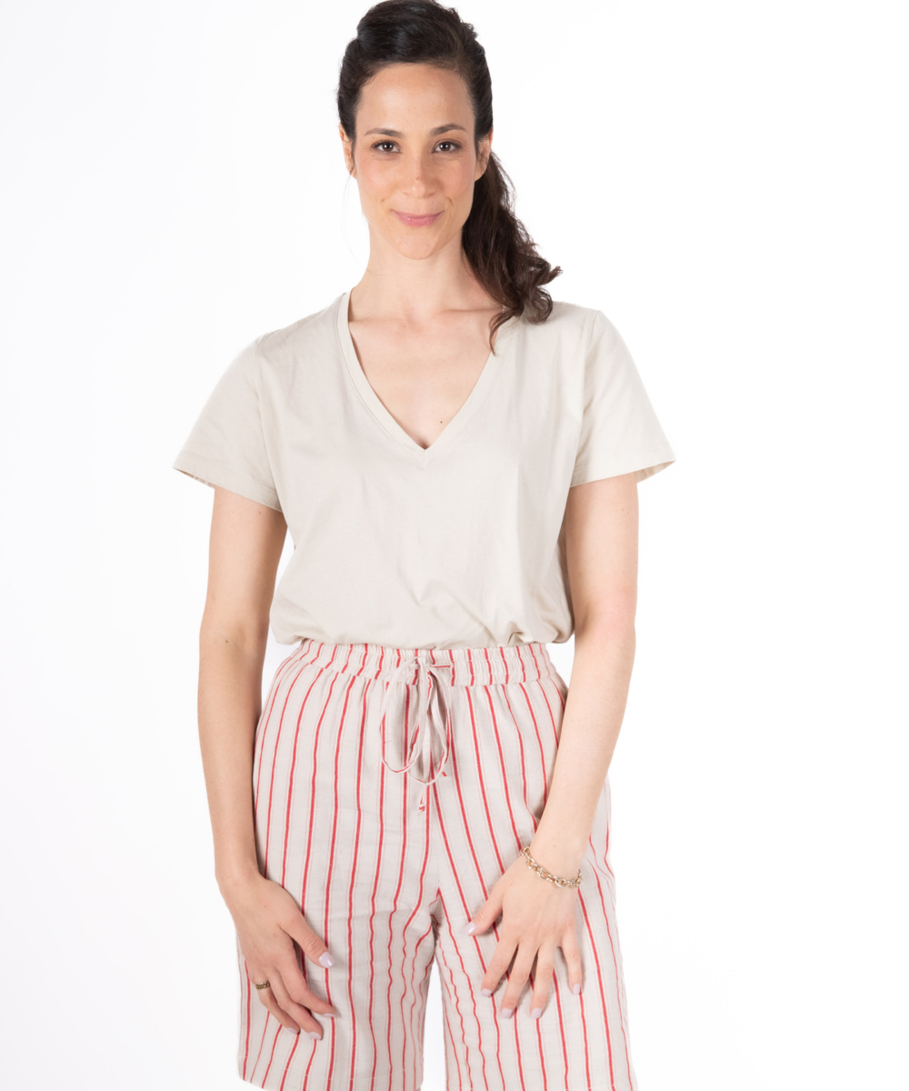 NO.17A  טי שרט וי אבן