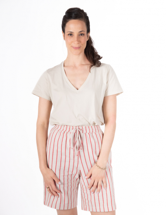 Alef Alef | אלף אלף - בגדי מעצבים | NO.17A  טי שרט וי אבן