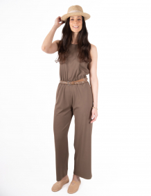 Alef Alef | אלף אלף - בגדי מעצבים | אוברול BLOOM חום Alef Alef | אלף אלף - בגדי מעצבים | אוברול BLOOM חום