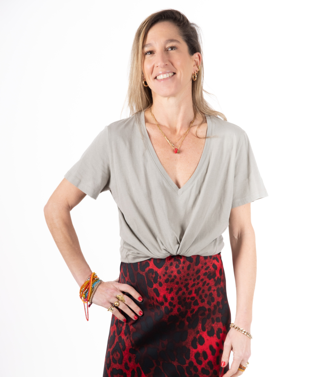 NO.17A  טי שרט וי אפור בהיר