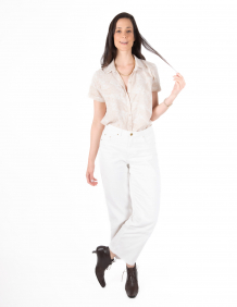 Alef Alef | אלף אלף - בגדי מעצבים | ג'ינס לבן N DENIM