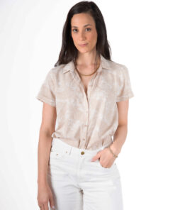 Alternative view of מכופתרת LUSH הדפס דקלים